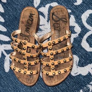 Sam Edelman Brown Studded Sandals